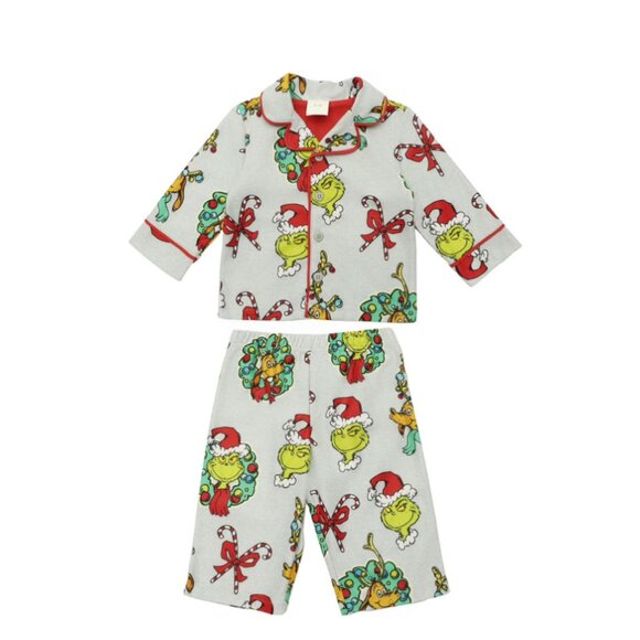 The Grinch Other - Grinch Baby Holiday Pajamas 2-Piece Infant Sleepwear Set
